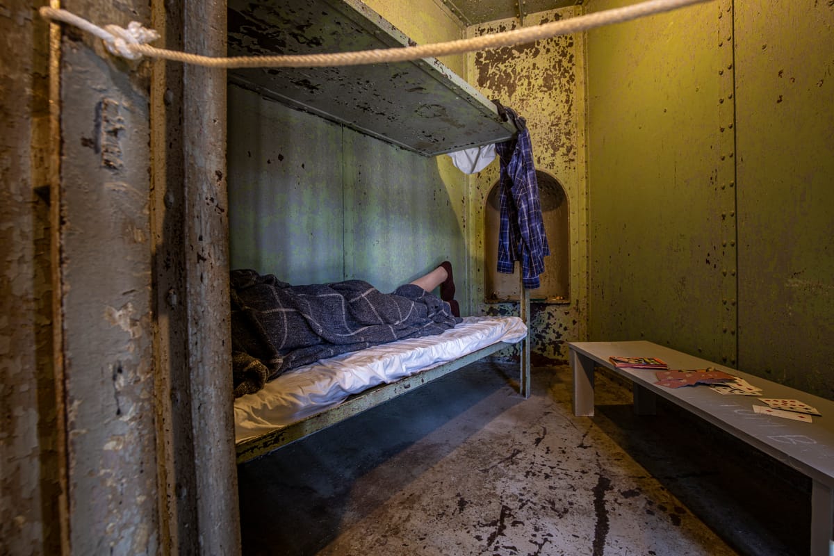 Squirrel Cage Jail's unique triangular cells