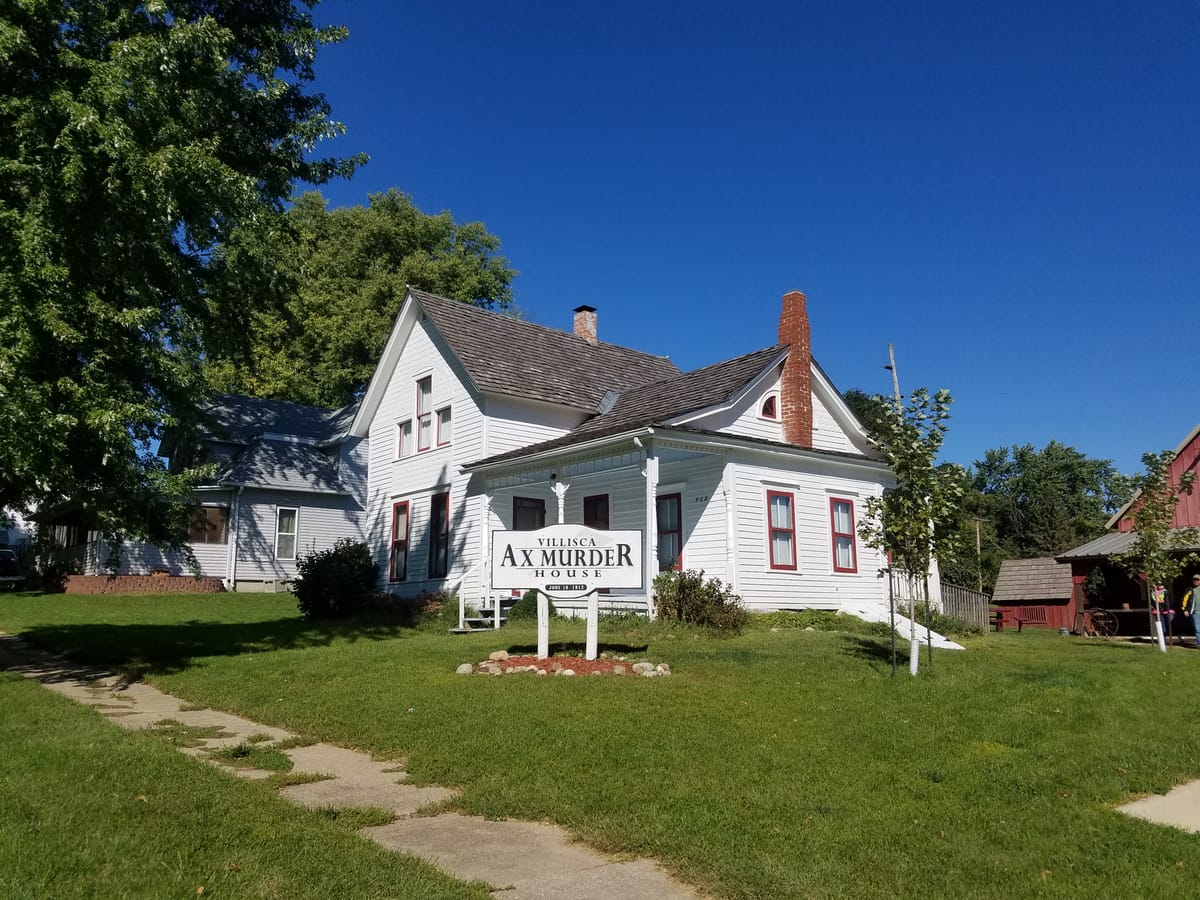 Villisca Axe Murder House, one of the largest draws of tourist for this small Iowa town