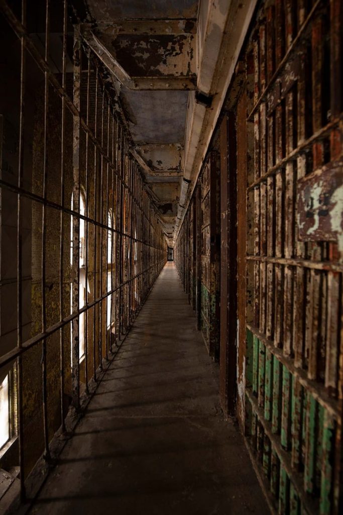 The long, degrading hallway/cellblocks of Mansfield Reformatory are infamously haunted