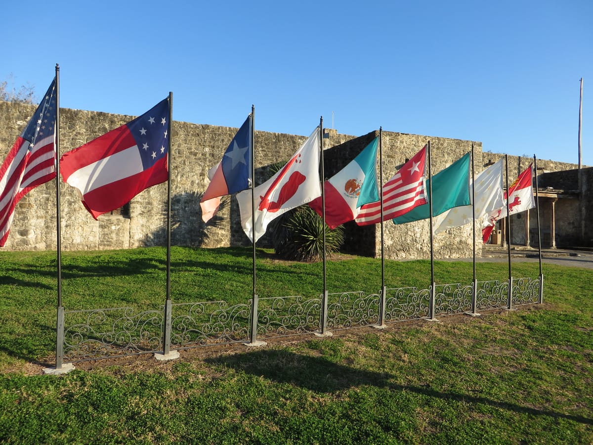 Presidio La Bahia hangs nine flags to celebrate its long history
