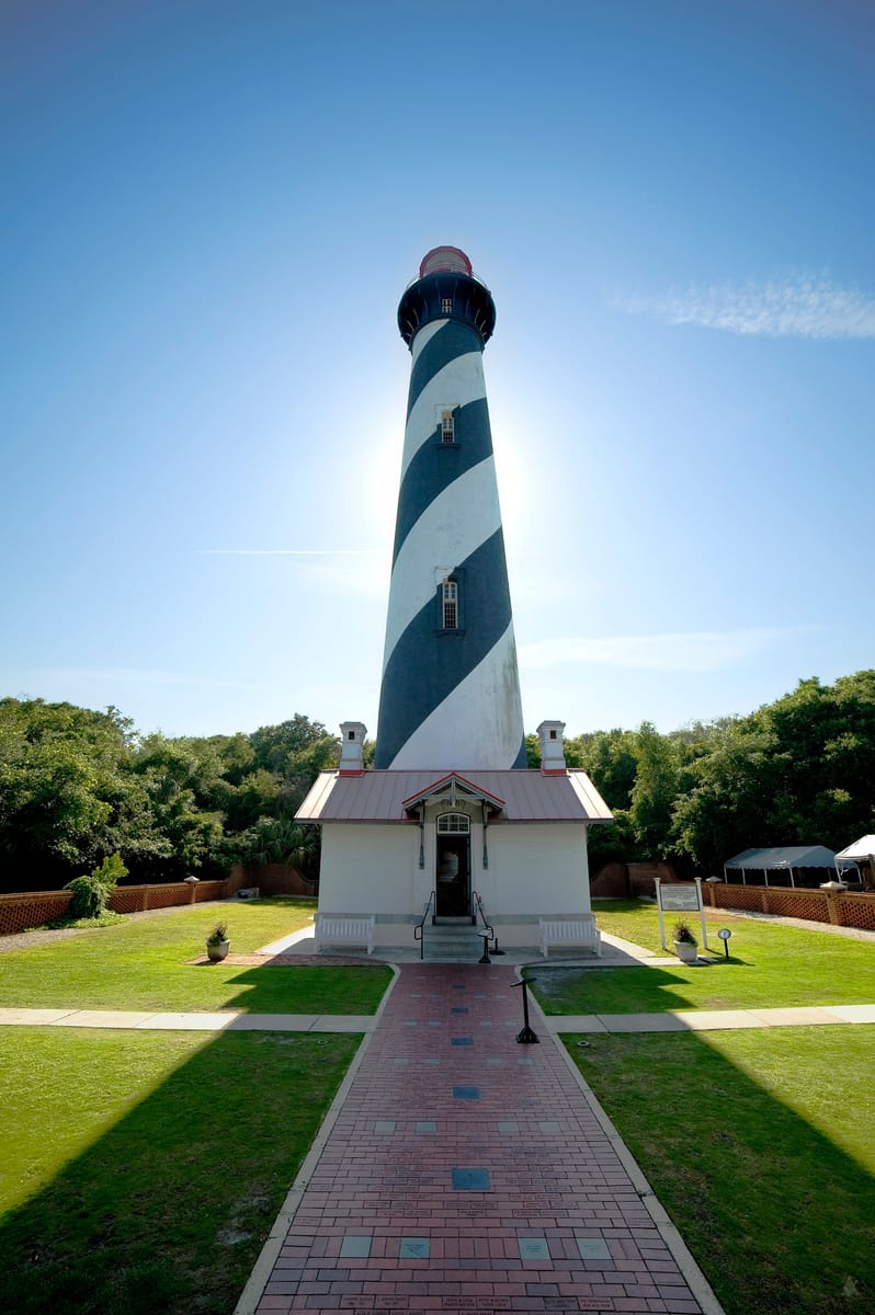 St. Augustine Lighthouse towers above the city