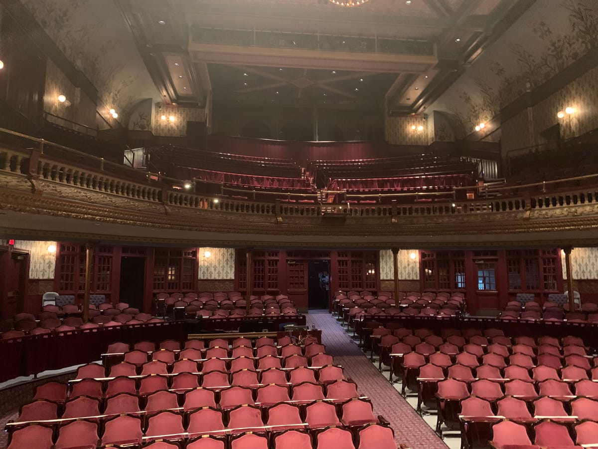 The Grand Oskkosh Theater's beautiful expanse of seats