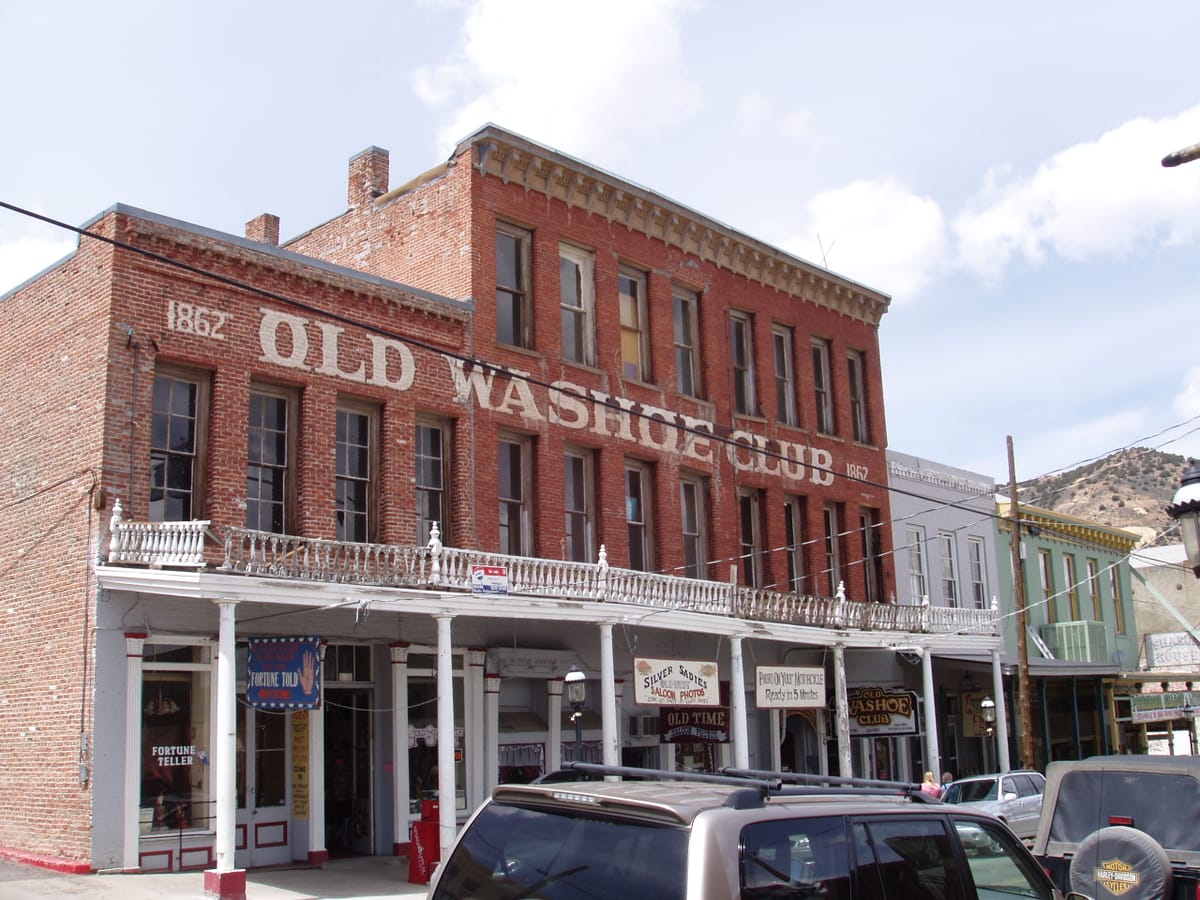 The Old Washoe Club of Virginia City, Nevada is rumored to be extremely haunted
