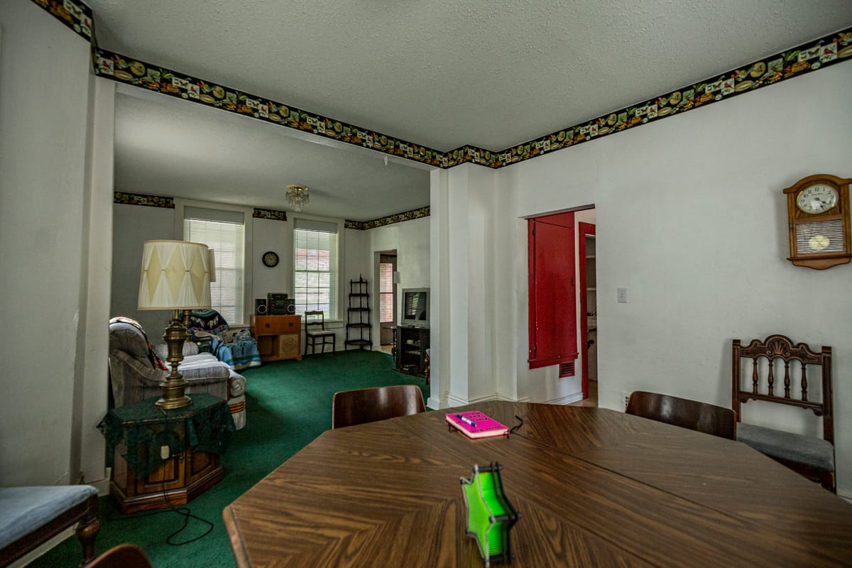 The Sallie House's innocuous looking living room