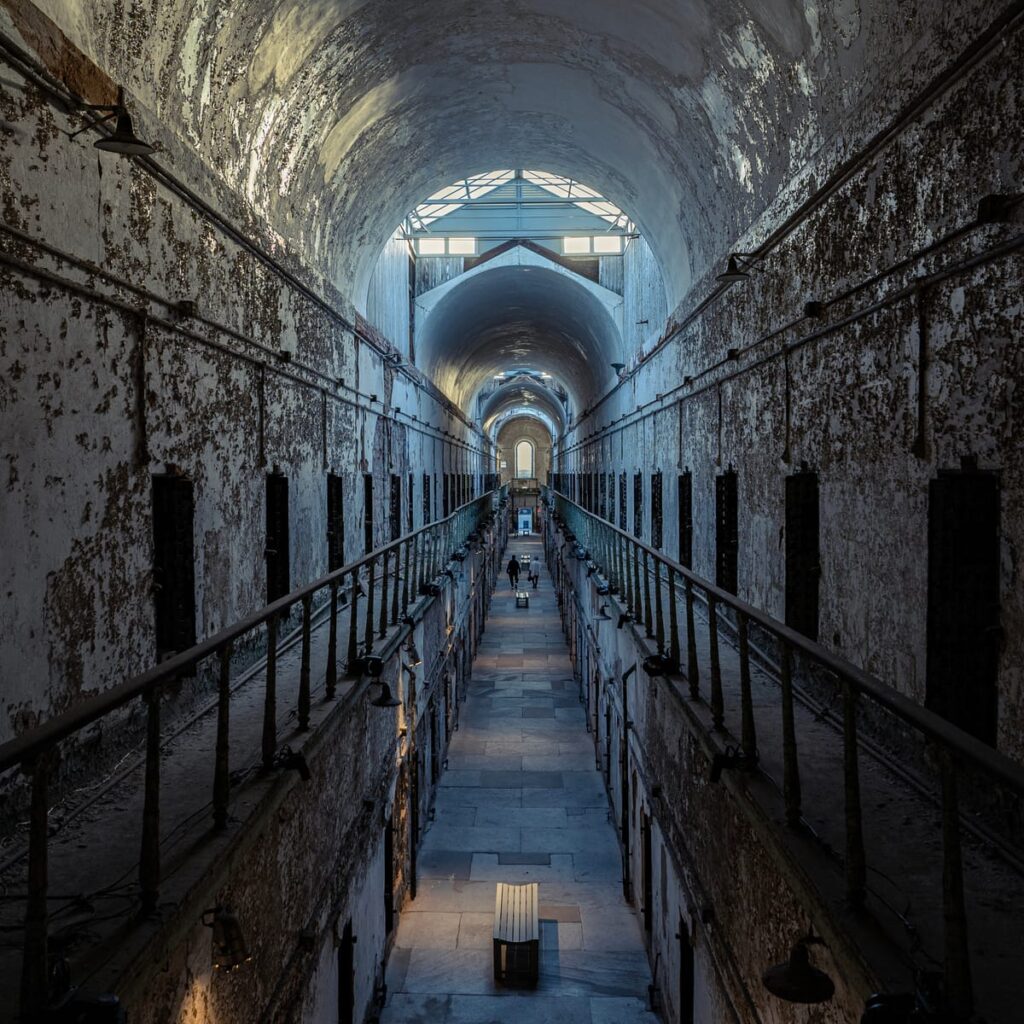 Intimidatingly long cell blocks at eastern state