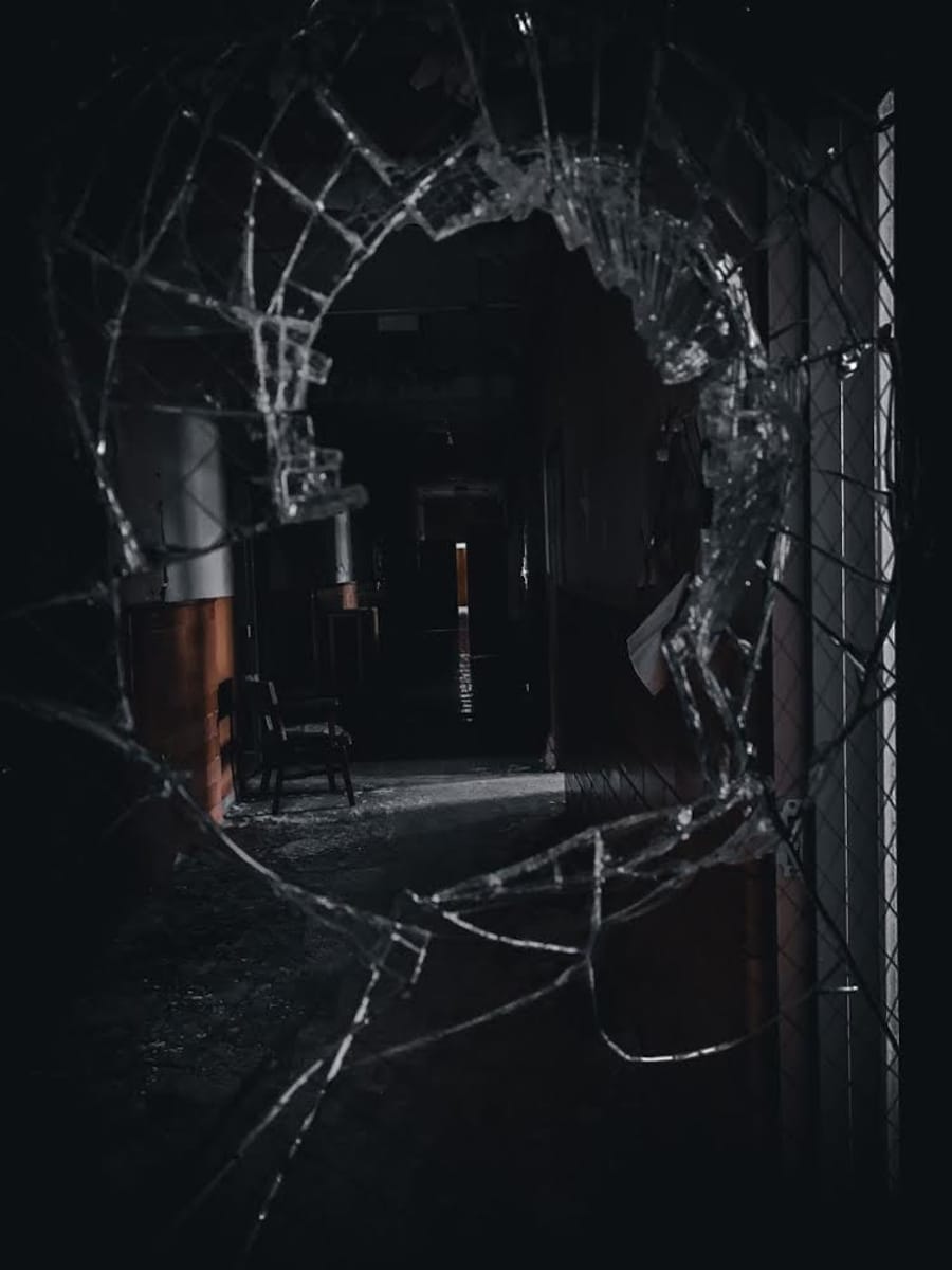 The dark halls of the dilapidated sanatorium