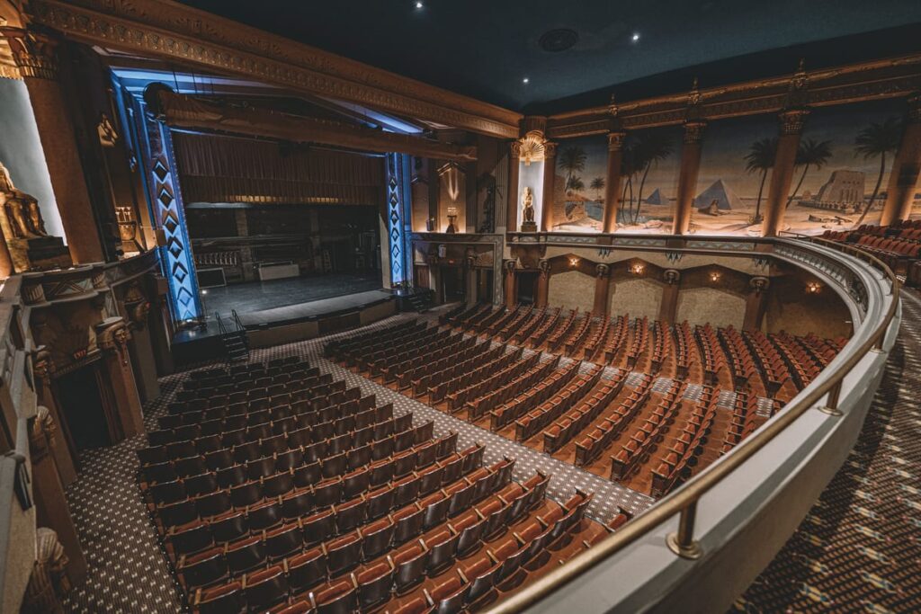 DeKalb Illinois' Egyptian Theatre, both beautiful and haunted
