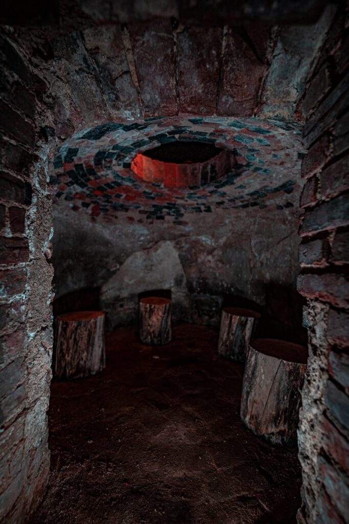 A False cistern at Cheney Mansion, believed to be a safe haven for travelers of the underground railroad