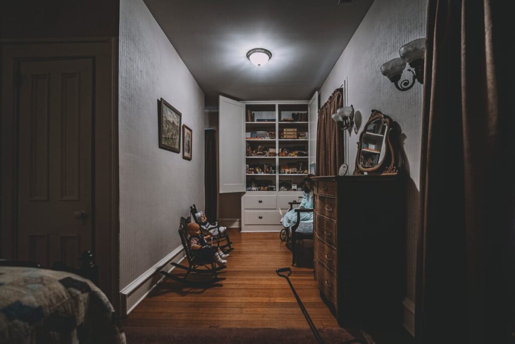 The children's room is especially spooky