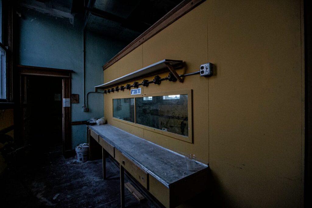If the spooky theater on the third floor wasn't enough, the back rooms are even more offputting – rumors of ghostly activity from staff at the Janesville Senior Center are common