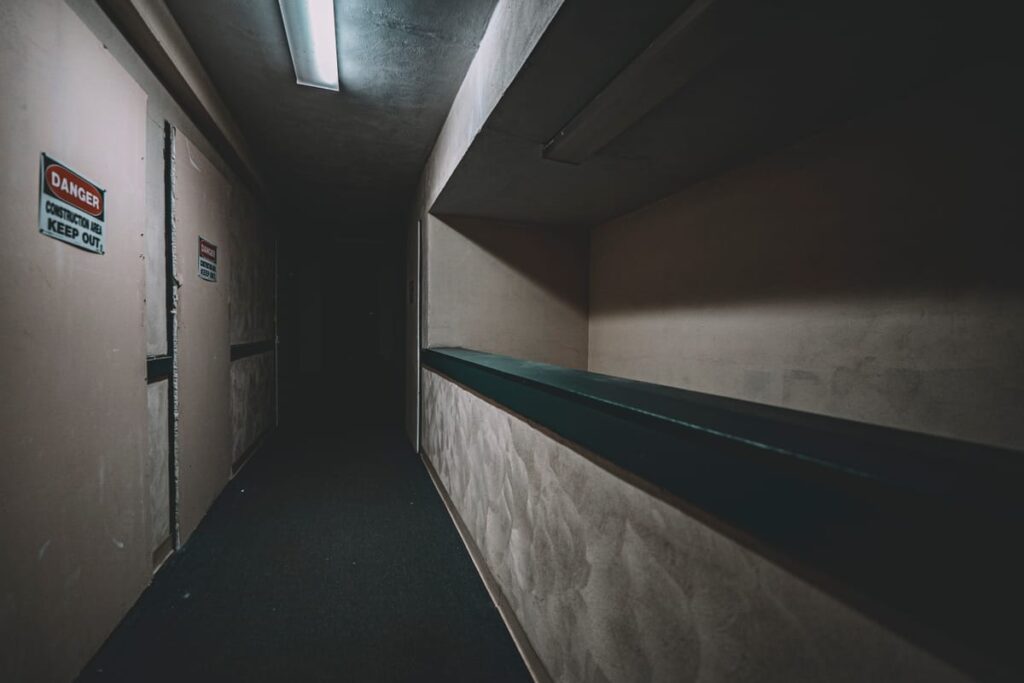 A hallway where the Jasmine Lady haunts