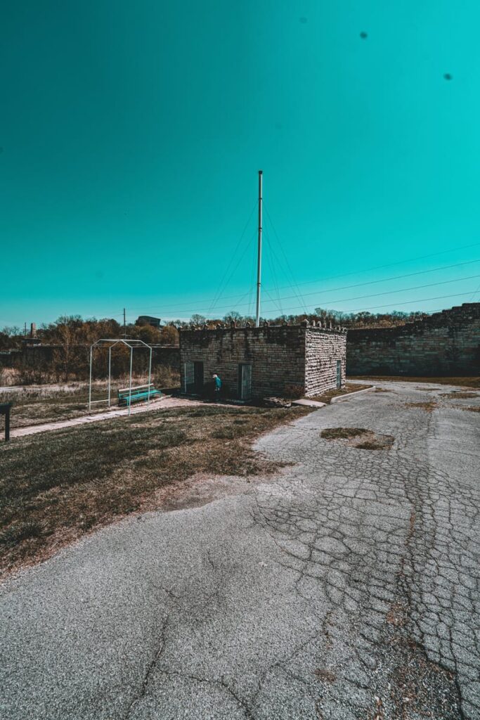 Missouri State Penitentiary's death row and gas chamber facility, home to a mirror that allowed doomed inmates to view family members