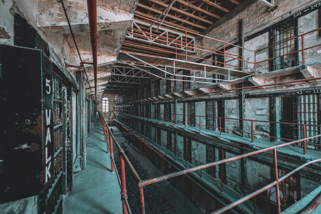 The spirits of guards and inmates are said to wander the catwalks of Unit 1 building