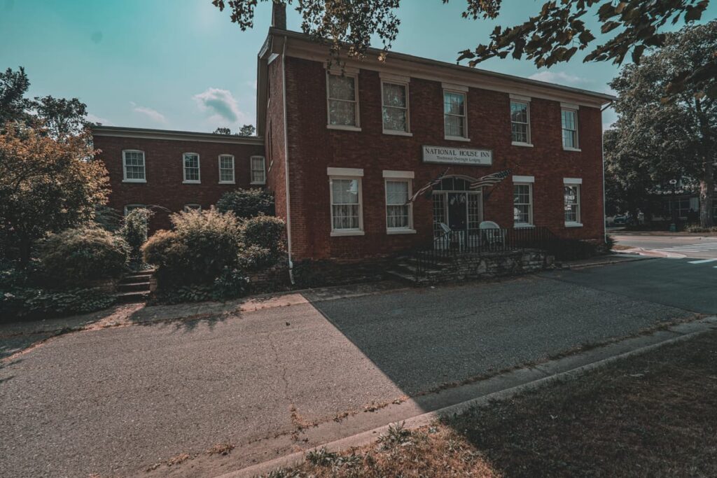 The main stretch of Marshall, Michigan is home to the haunted National House Inn