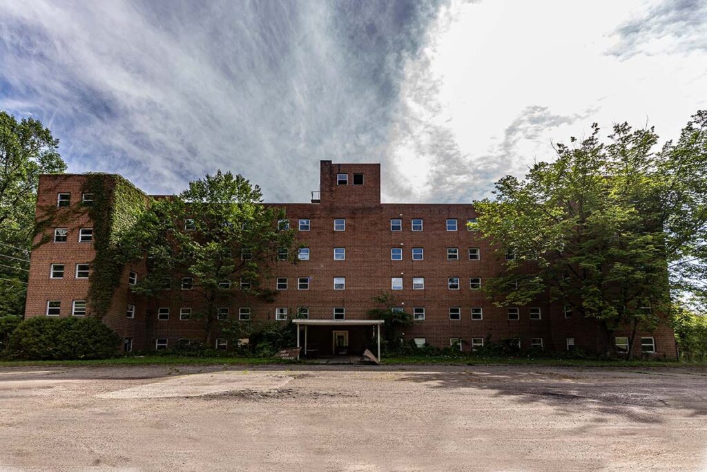 After spending years abandoned, the complex is rumored to be haunted as well as decayed