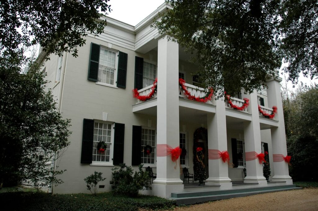 The handsome Monmouth Plantation is rumored to be haunted.