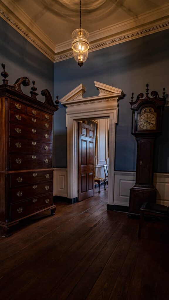 Shadows roam the halls of Philadelphia's stately Powel House