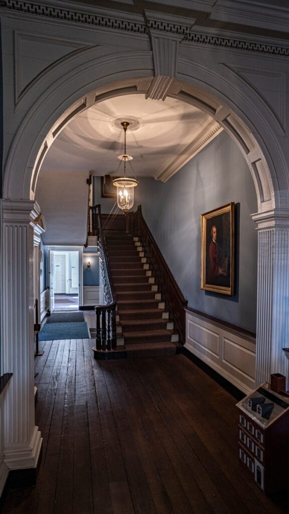 The ghost of Benedict Arnold's wife is rumored to ascend the main staircase at Powel House in Pennsylvania