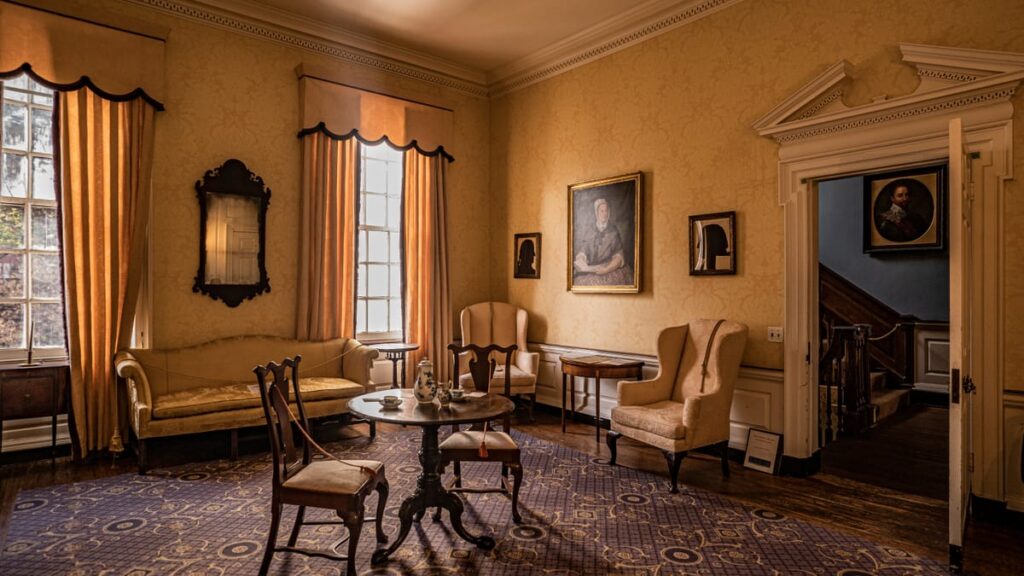 Shadows move in Powel House